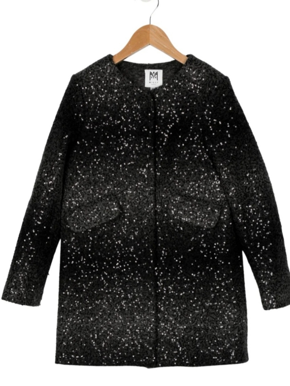 🩶 Milly Minis Girls Ombré Sequin Coat